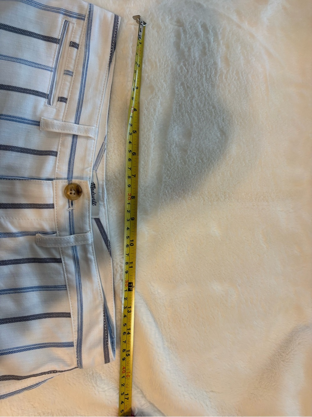 Madewell Slim Emmett Wide Leg Crop Pants 28 Montpellier Stripe NWT High Rise - Picture 8 of 11